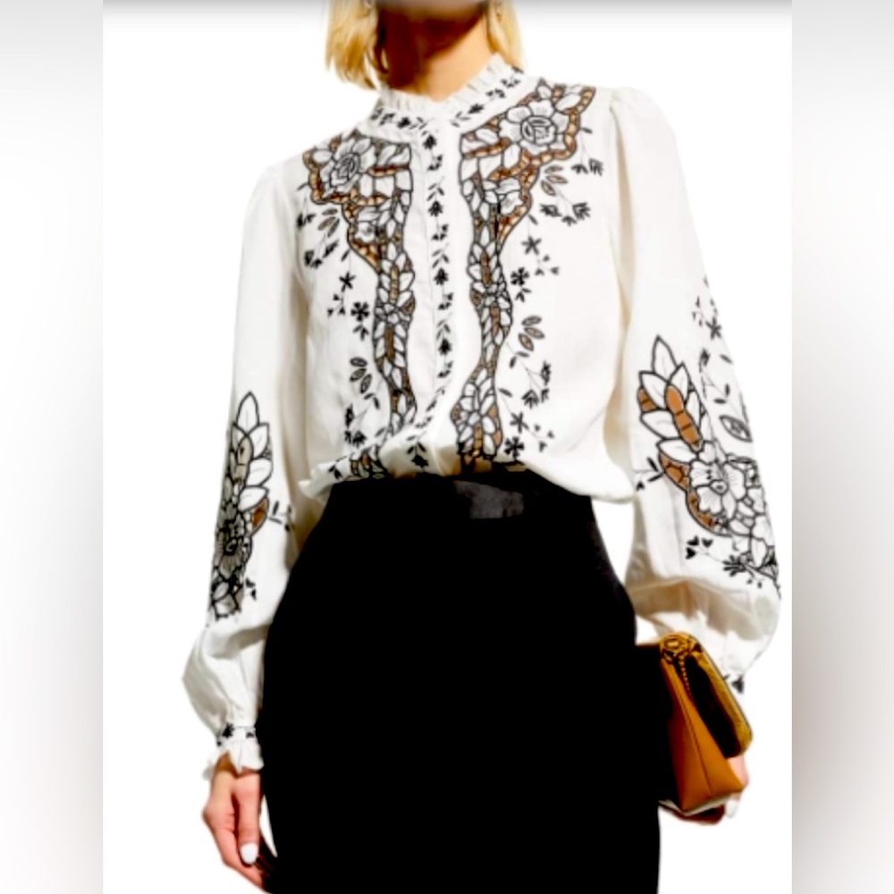 Kobi Halperin Yarden eyelet blouse